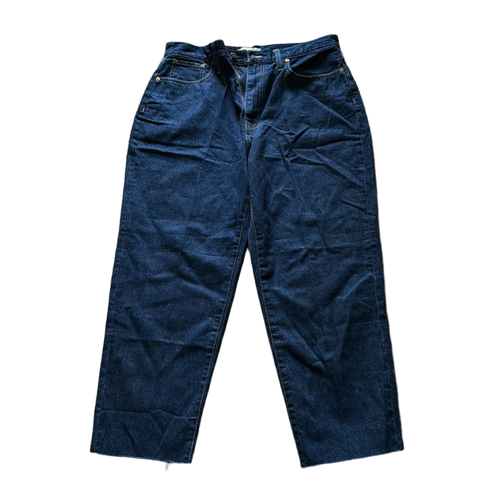 Madewell Dark Wash Baggy Tapered Jeans SIZE 30